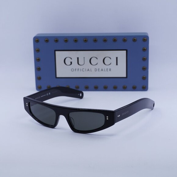 Gucci GG1634S 006 Cat Eye Sunglasses - Black\Grey
